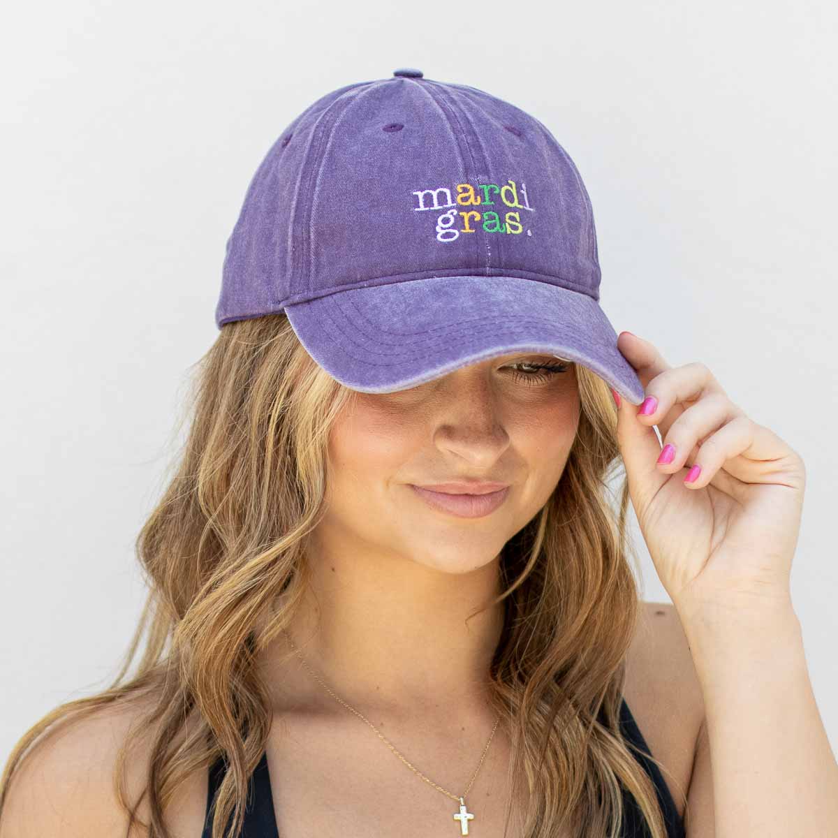 The Royal Standard Purple Mardi Gras Baseball Hat - Little Miss Muffin Children & Home