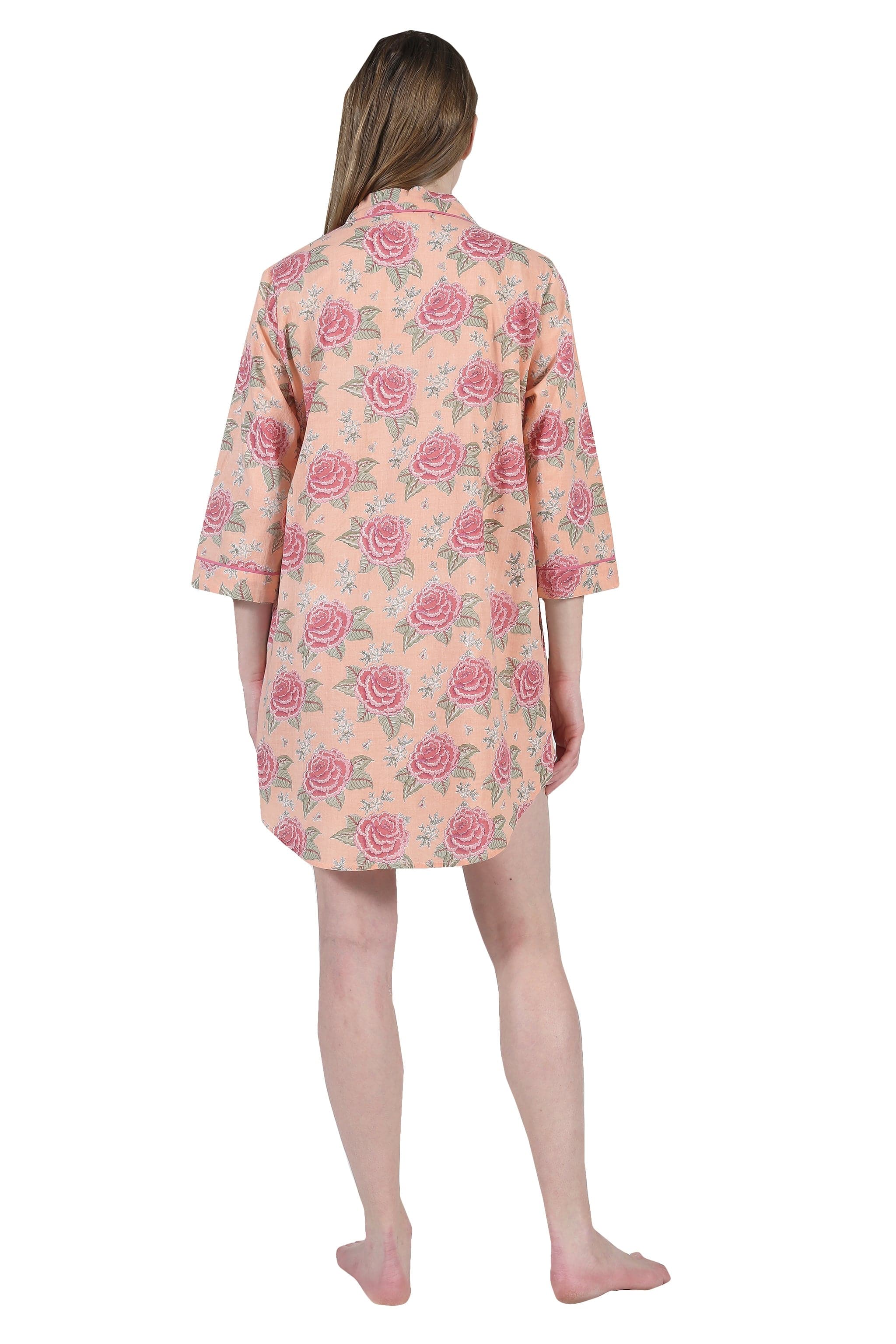 La Cera La Cera Long Sleeve Floral Sleep Shirt - Little Miss Muffin Children & Home