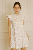 Storia Storia Floral Bouquet Flutter Sleeve Mini Dress - Little Miss Muffin Children & Home