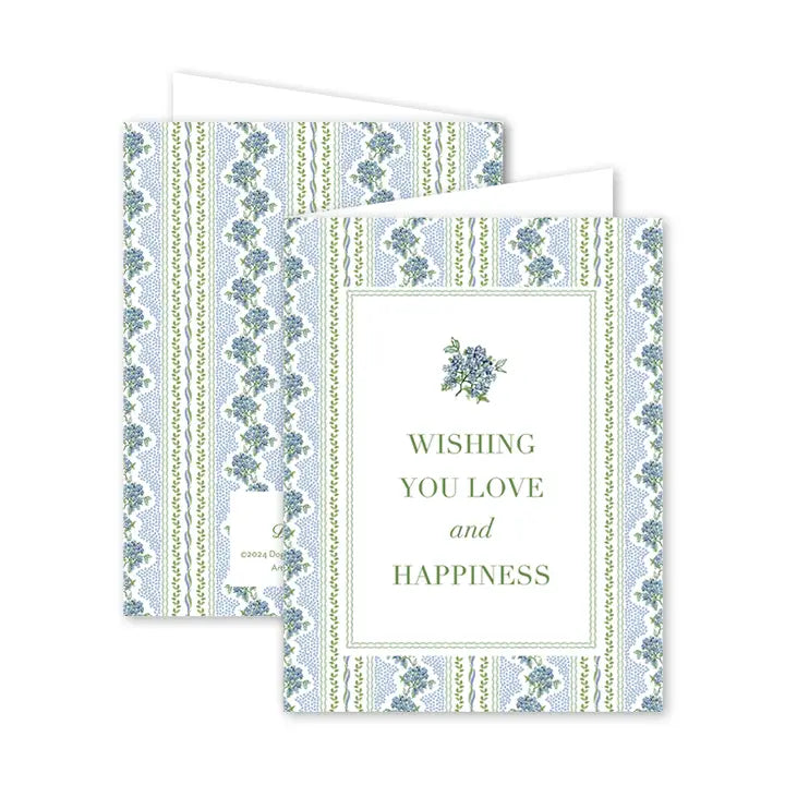 Christine's Hydrangeas Wedding, Single Card