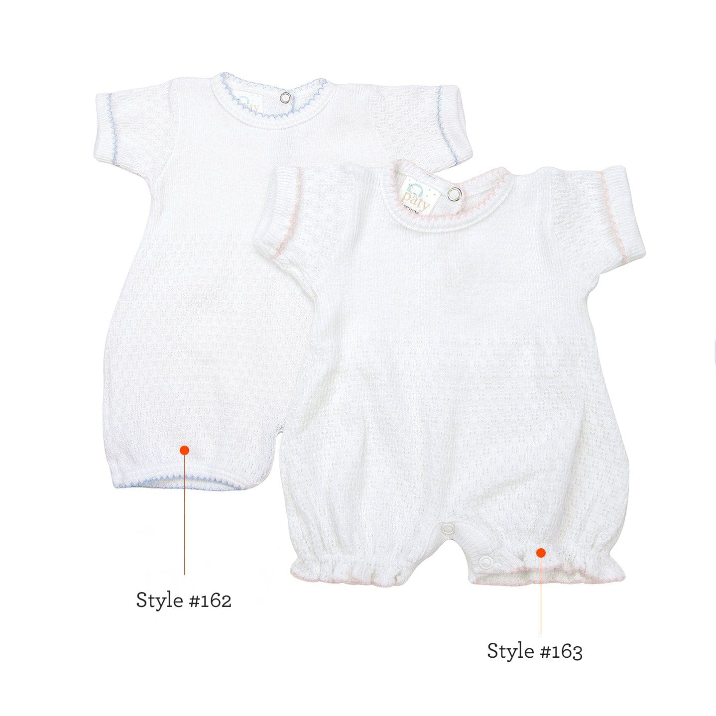 Paty, Inc. Paty Short Sleeve Cuffed White Bubble with White Trim - Little Miss Muffin Children & Home