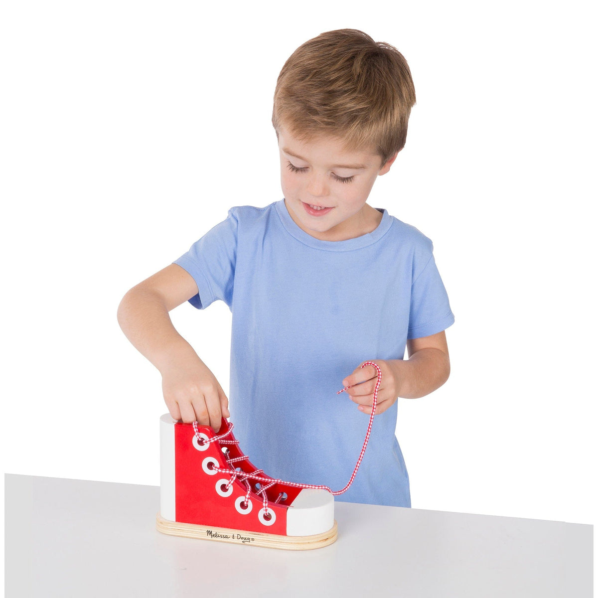 Melissa & Doug Melissa & Doug Wooden Lacing Shoe - Little Miss Muffin Children & Home