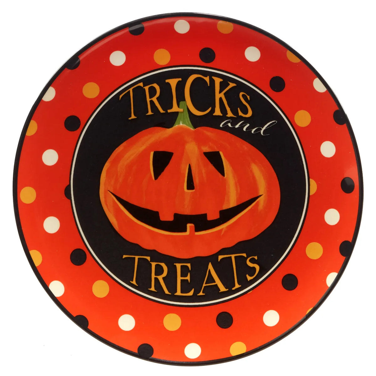 Certified International Spooky Halloween 8.5" Dessert Plate, 4 Available Styles - Little Miss Muffin Children & Home