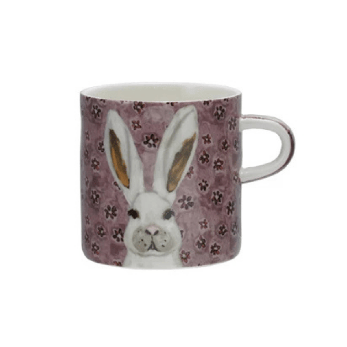 16oz Stoneware Mug with Pattern & Animal Image