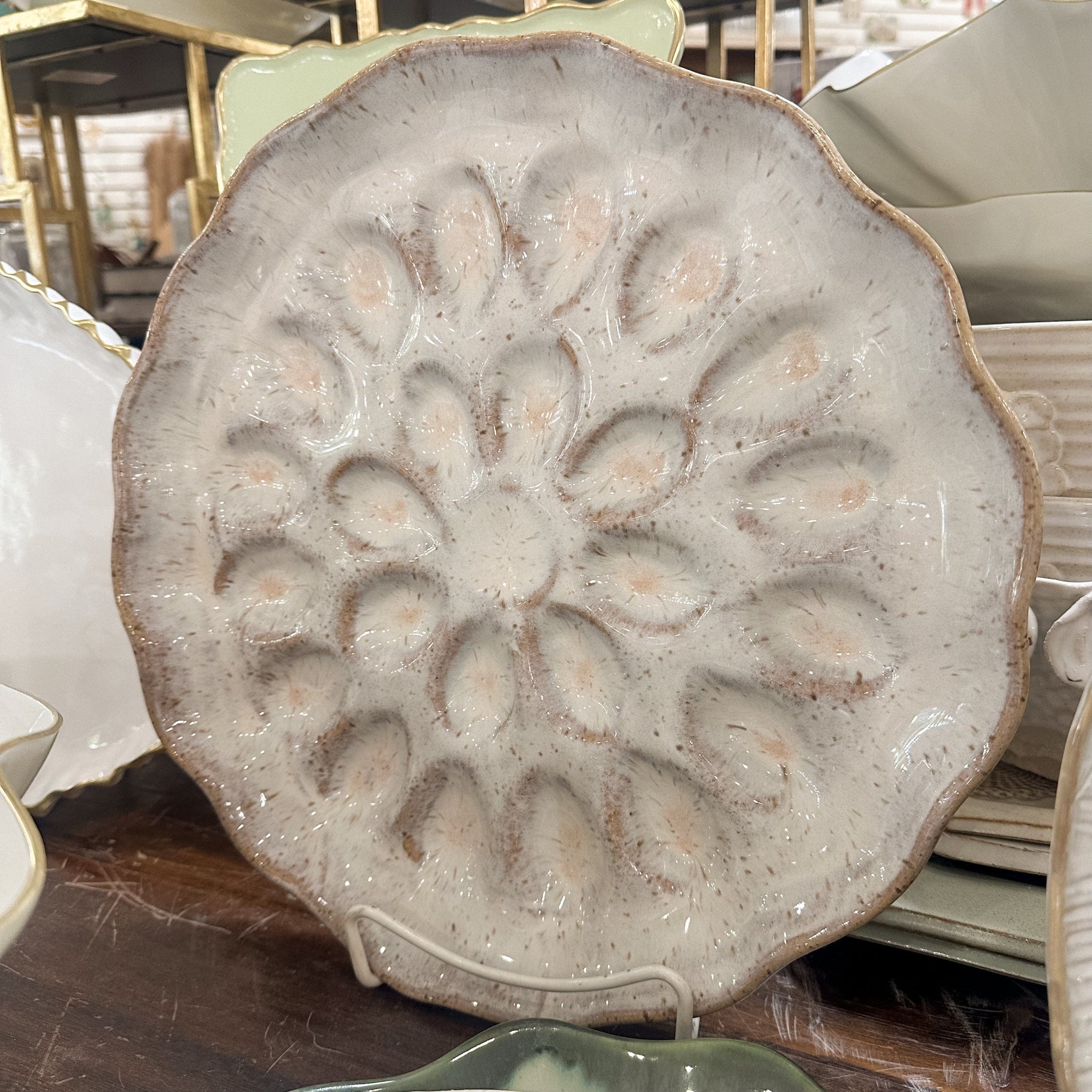 Etta B Pottery Chantilly Twenty-Four Egg Platter - Little Miss Muffin Children & Home