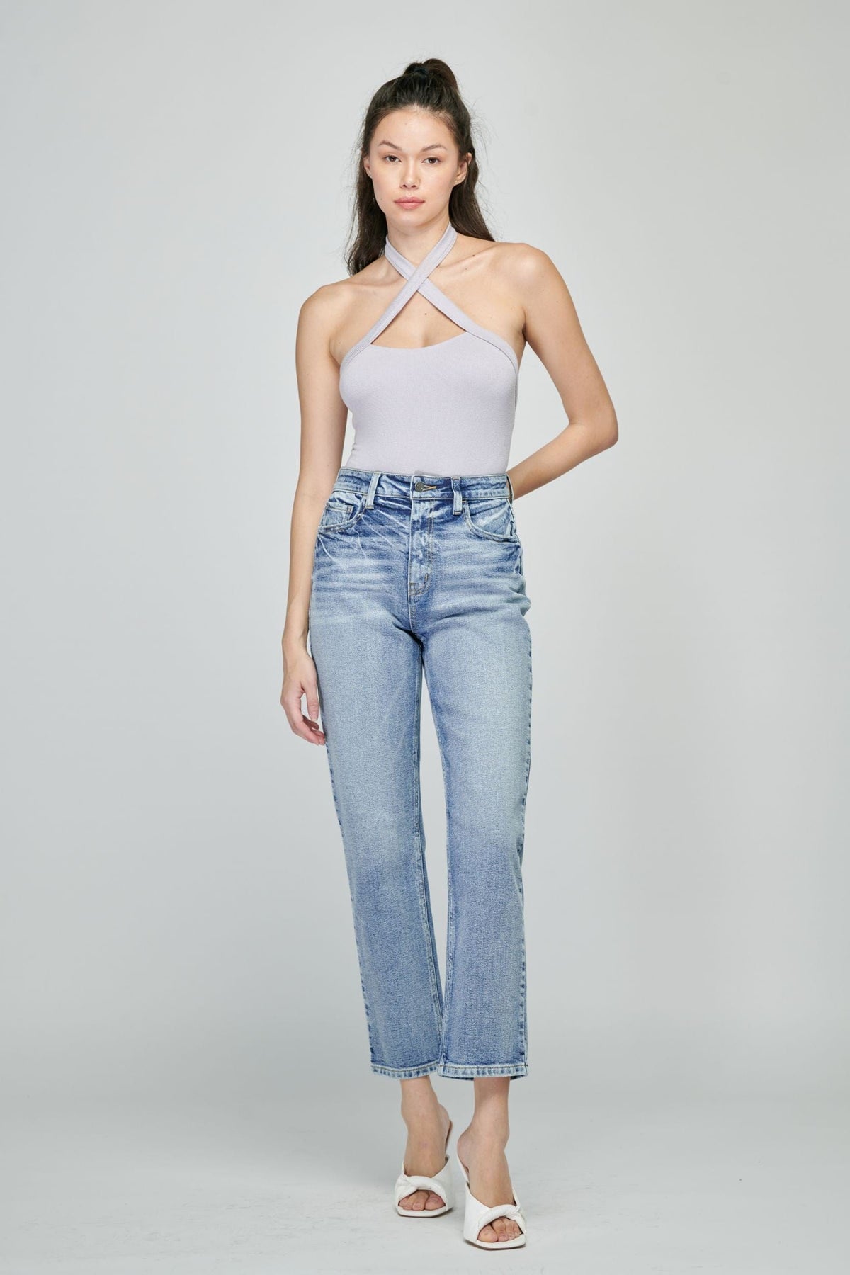 Cello Jeans Cello High Rise Straight Jeans - Little Miss Muffin Children & Home