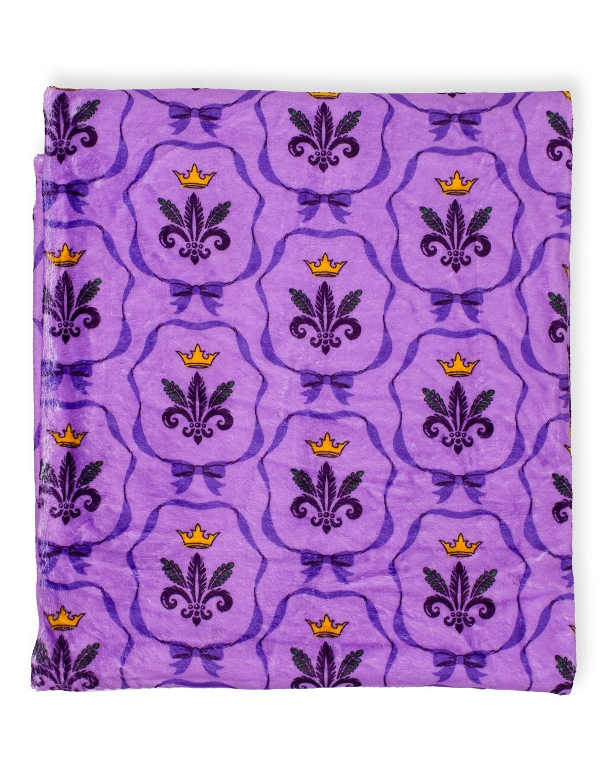 The Royal Standard Purple Mardi Bow Cozy Blanket - Little Miss Muffin Children & Home