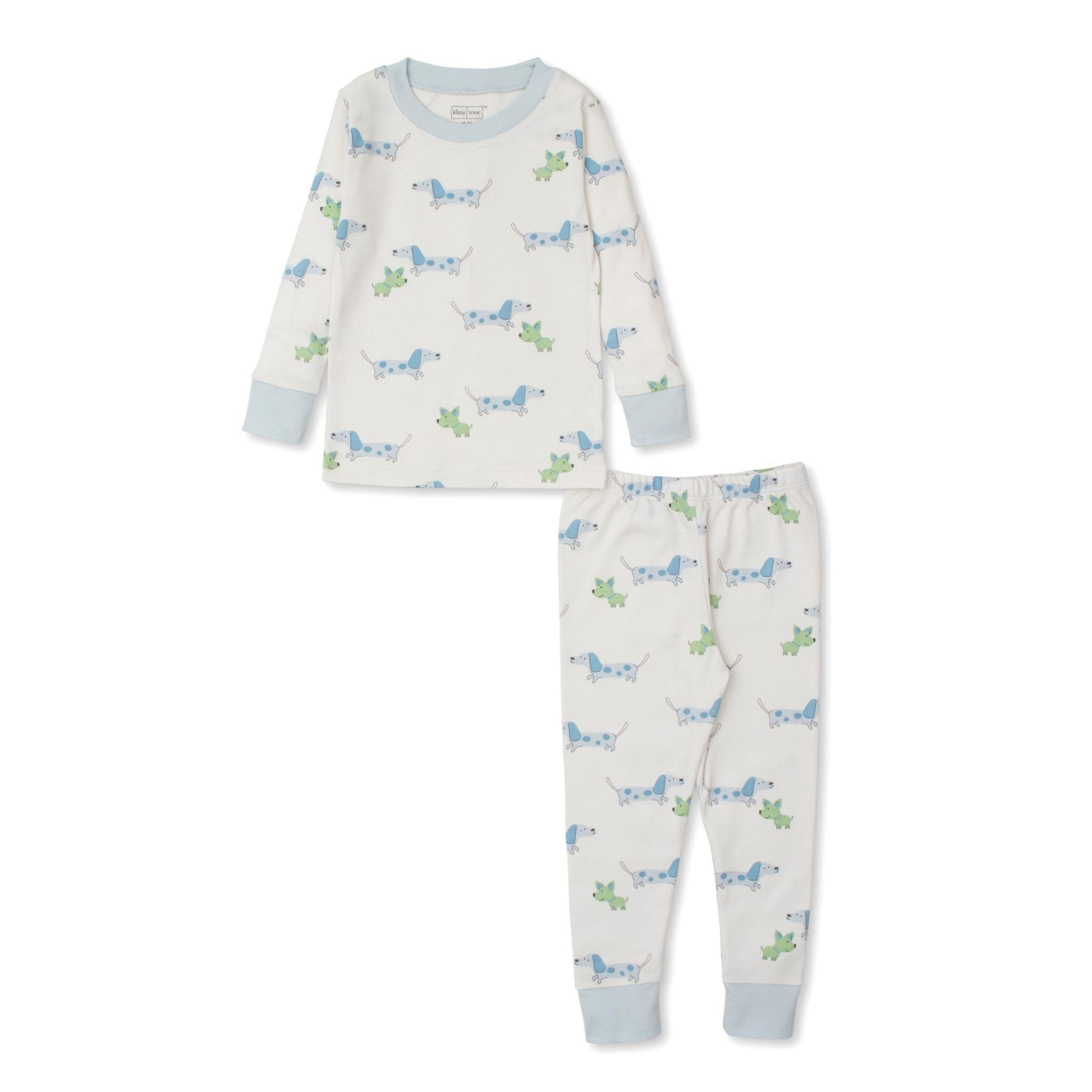Kissy Kissy Kissy Kissy Pajama Set Snug Print Puppy Fun - Little Miss Muffin Children & Home