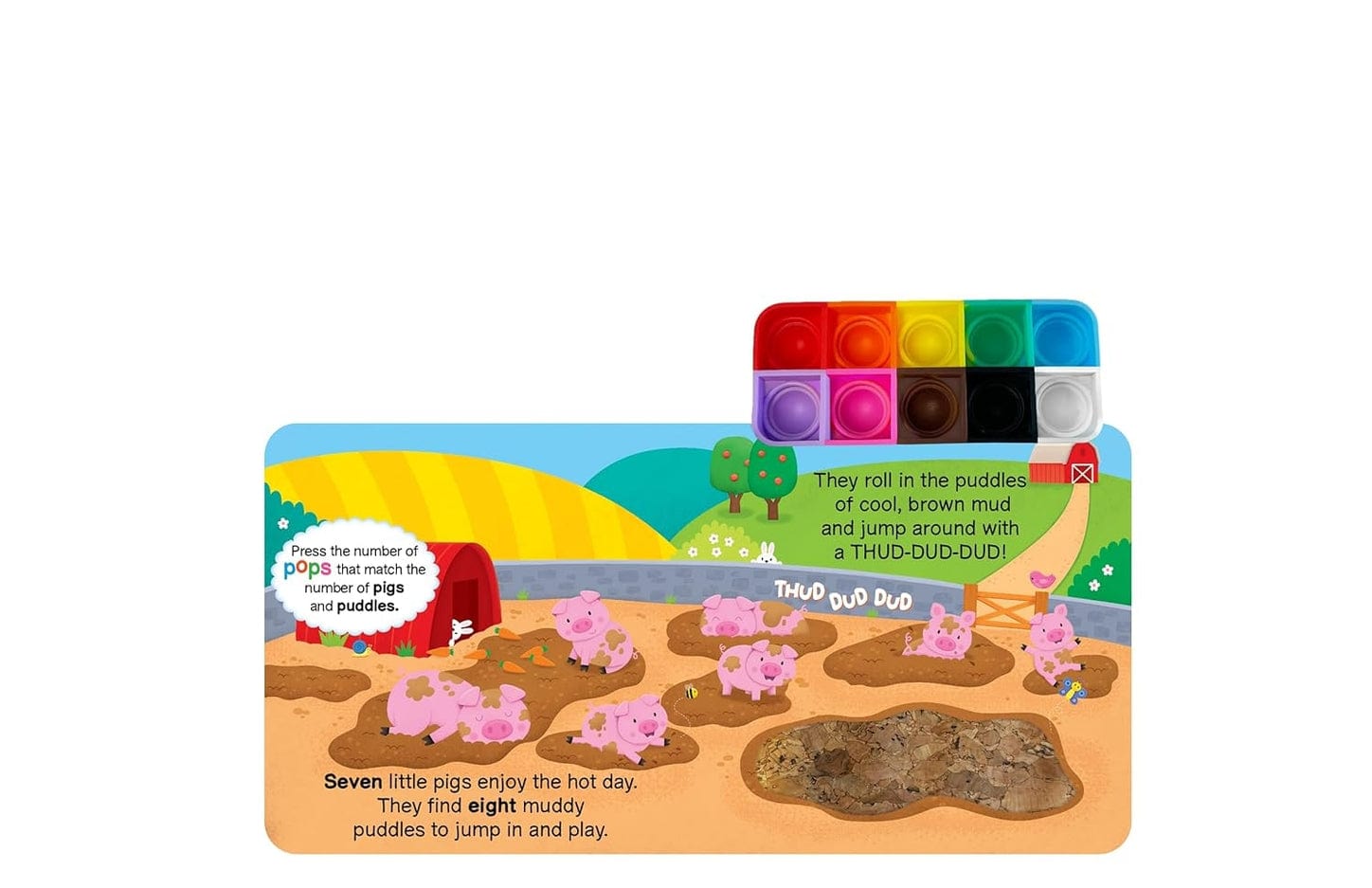 Little Hippo Books Farm Counting - Sensory Fidget Toy - Little Miss Muffin Children & Home