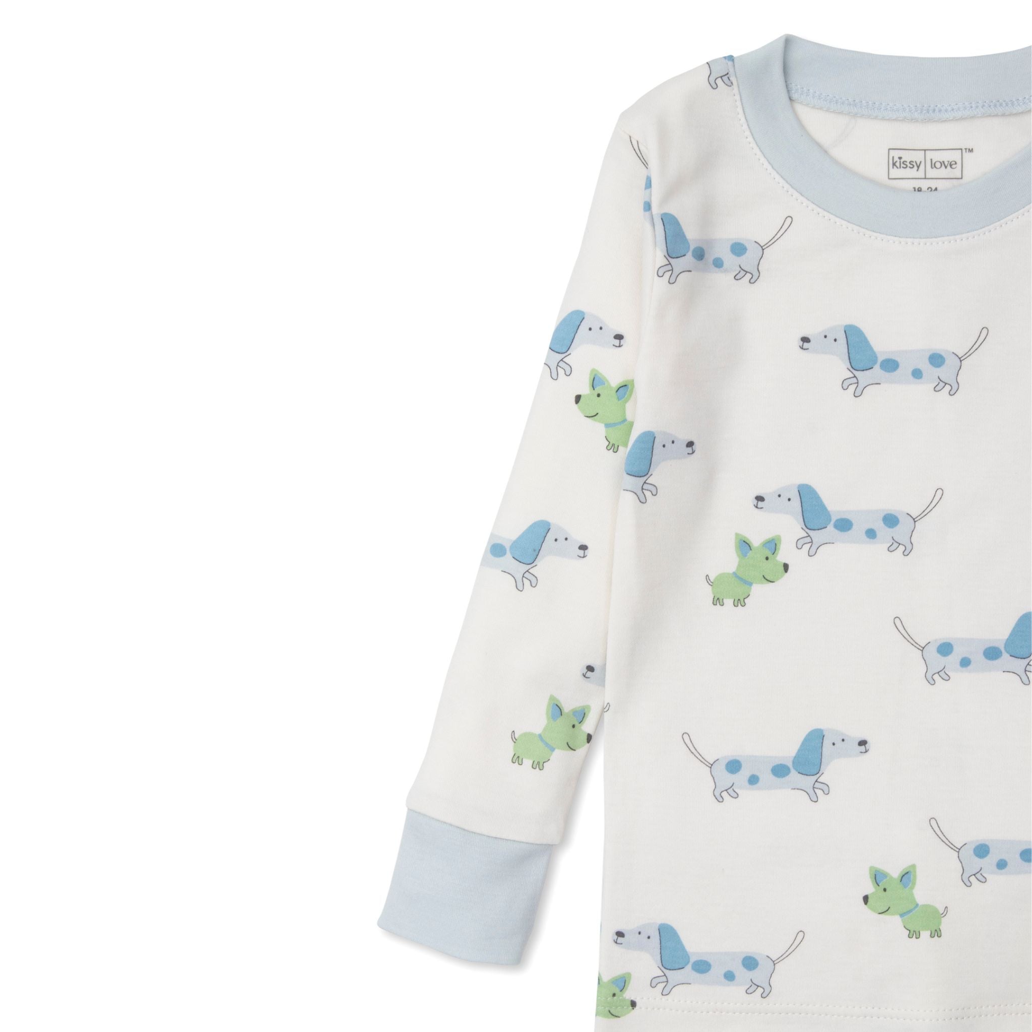 Kissy Kissy Kissy Kissy Pajama Set Snug Print Puppy Fun - Little Miss Muffin Children & Home