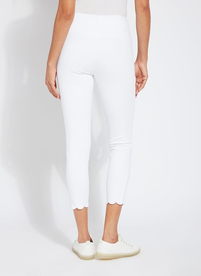 Lysse Lysse Scallop Hem Denim (25.5" Inseam) in White - Little Miss Muffin Children & Home