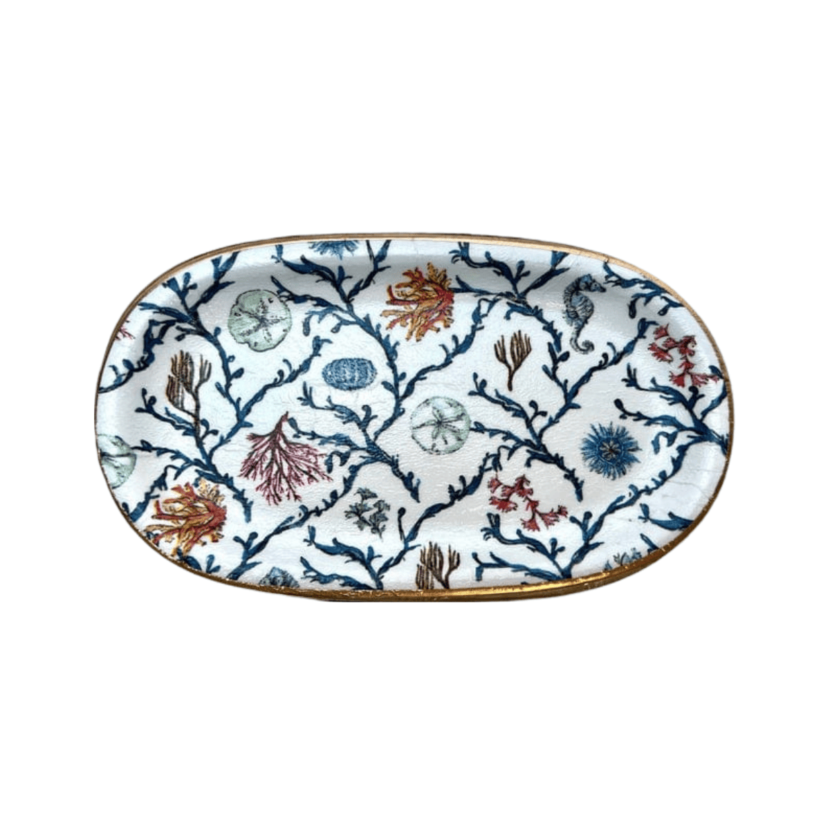 Ten Twenty Six Designs Large Ceramic Jewelry Tray in Coral Reef - Little Miss Muffin Children & Home