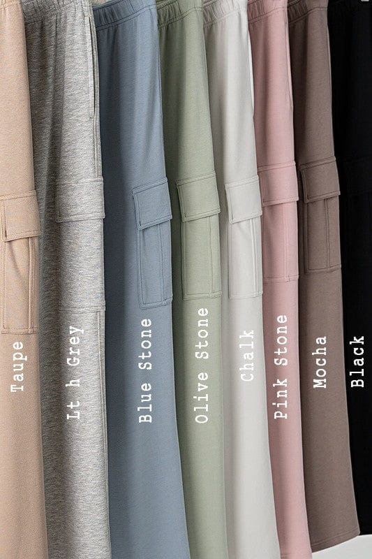 Urban Daizy Urban Daizy Cargo Sweatpants in Pink Stone - Little Miss Muffin Children & Home