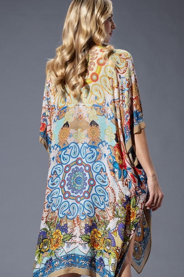 Urbanista Urbanista Gold Blue Mandala Kimono - Little Miss Muffin Children & Home
