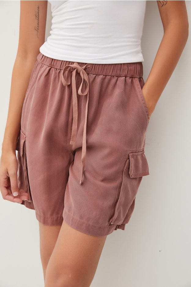Be Cool Be Cool Tencel Drawstring Cargo Bermuda Shorts - Little Miss Muffin Children & Home