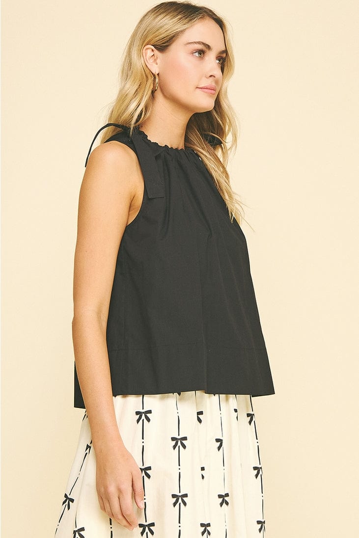 Pinch Tie Shoulder Sleeveless Top - Little Miss Muffin Children & Home