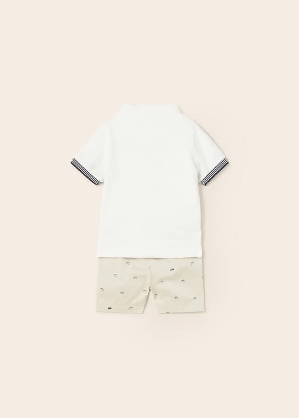 Mayoral Usa Inc Mayoral Short Sleeve Polo & Bermuda Set - Little Miss Muffin Children & Home