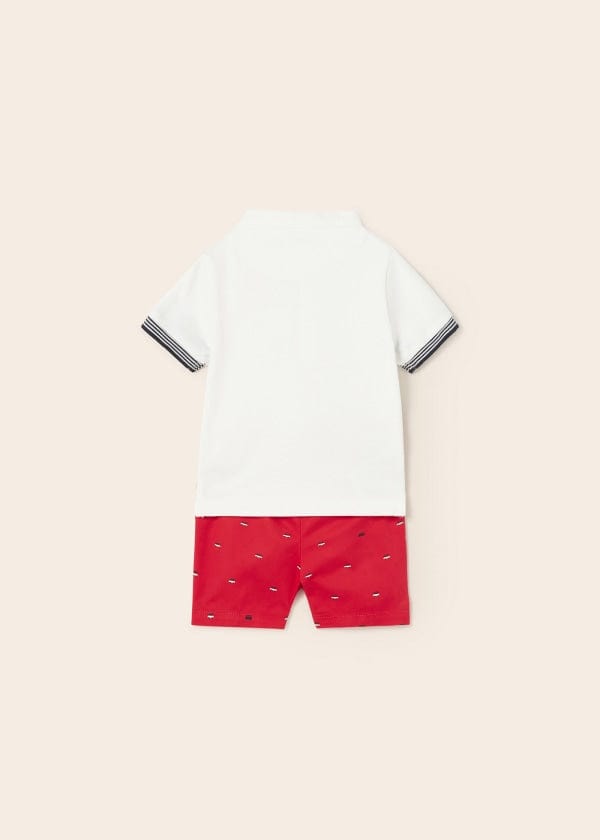 Mayoral Usa Inc Mayoral Short Sleeve Polo & Bermuda Set - Little Miss Muffin Children & Home