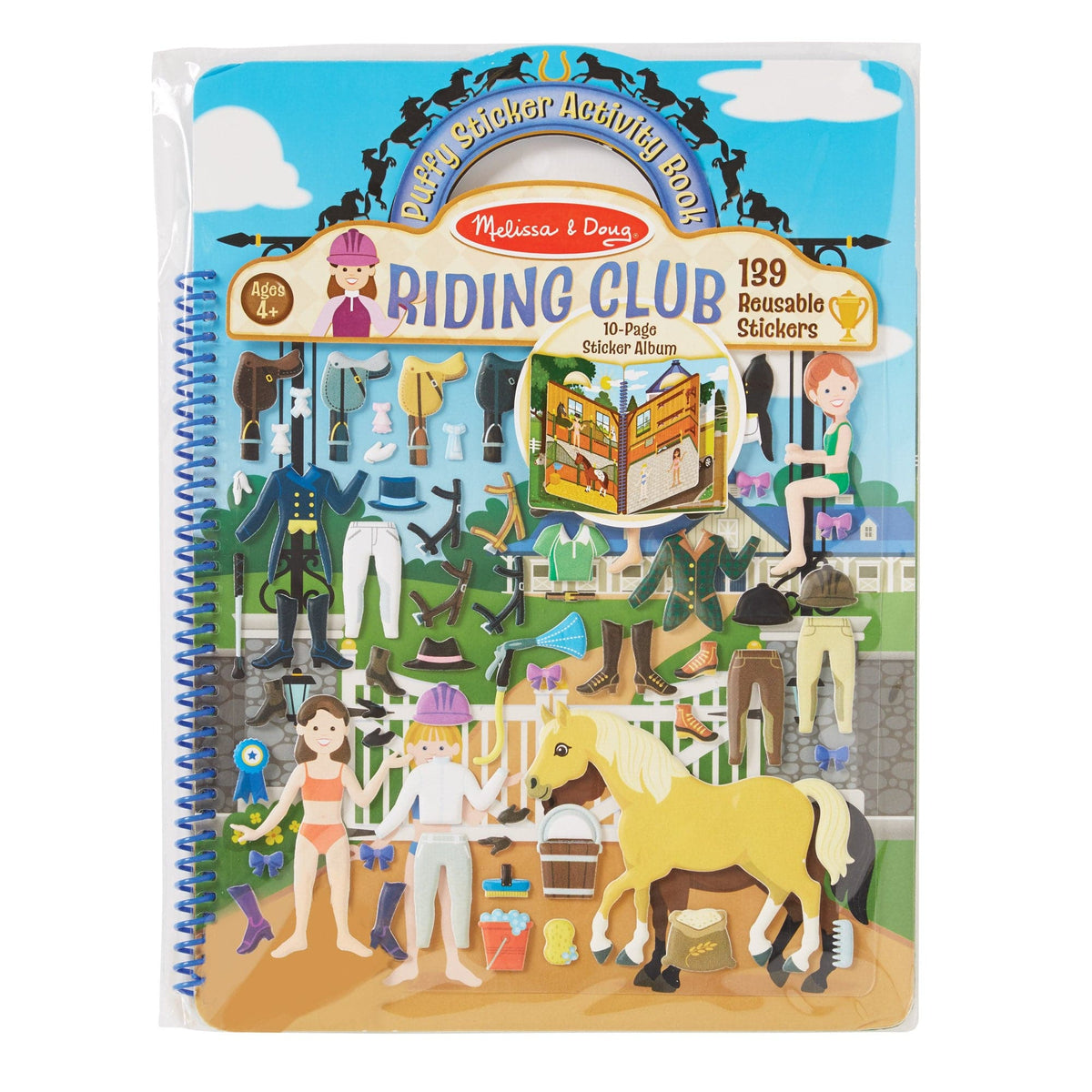 Melissa & Doug Puffy Sticker Activity Book - Riding Club - Little Miss Muffin Children & Home