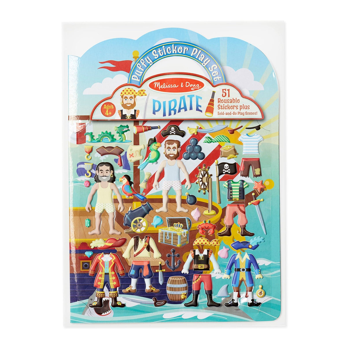 Melissa & Doug Melissa & Doug Puffy Sticker Play Set - Pirate - Little Miss Muffin Children & Home