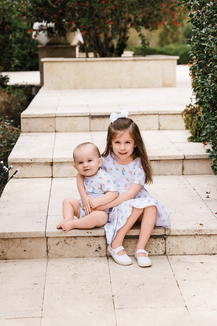 Nola Tawk Nola Tawk Snoball Organic Cotton Baby Onesie - Little Miss Muffin Children & Home