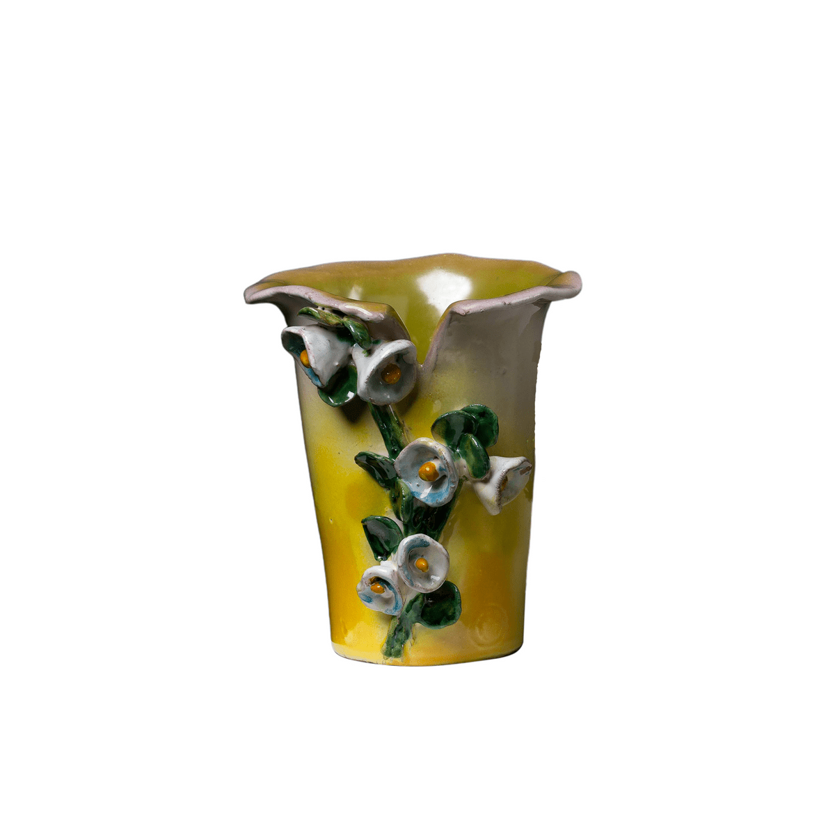 Abigail's Home Decor Small White Vase with Blue Bells - Little Miss Muffin Children & Home