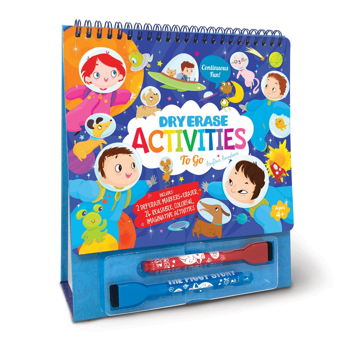 dry erase book and markers space adventures
