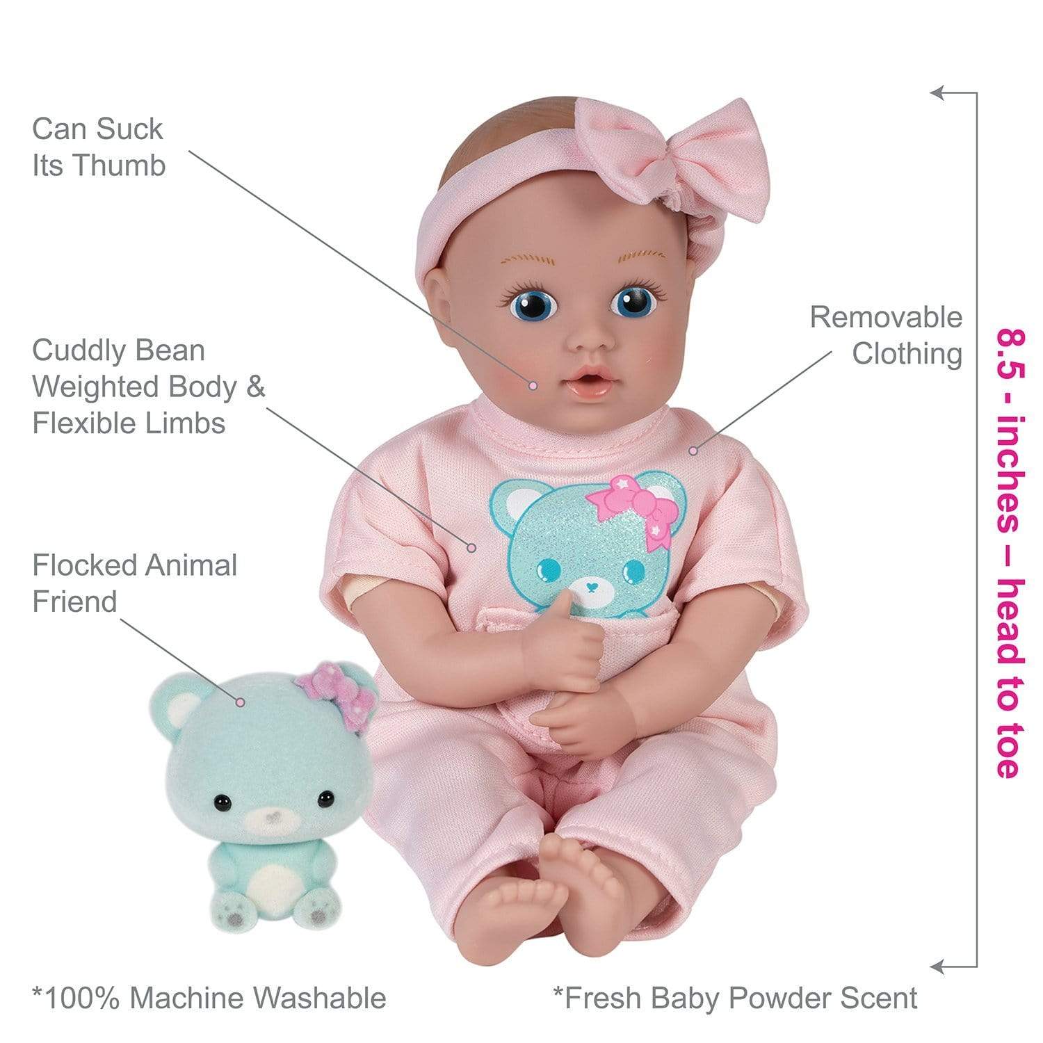 Adora Adora Be Bright Baby Doll Set Tots & Friends Baby Bear - Little Miss Muffin Children & Home