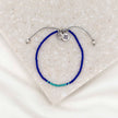 My Saint My Hero BeCAUSE We Care Glass Beads Bracelet blue