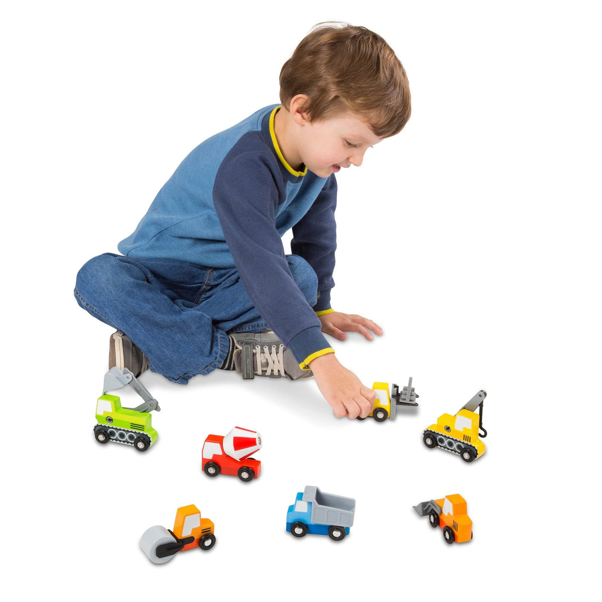 Melissa & Doug Melissa & Doug Wooden Construction Site Vehicles - Little Miss Muffin Children & Home