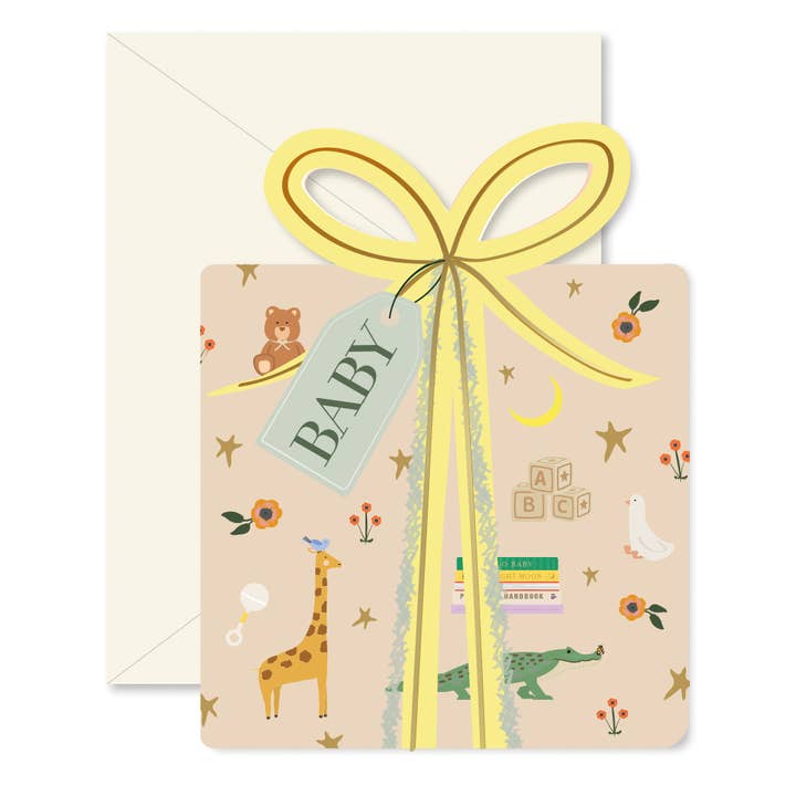 Ginger P Designs Ginger P Designs Baby Gift Die-Cut Greeting Card - Little Miss Muffin Children & Home