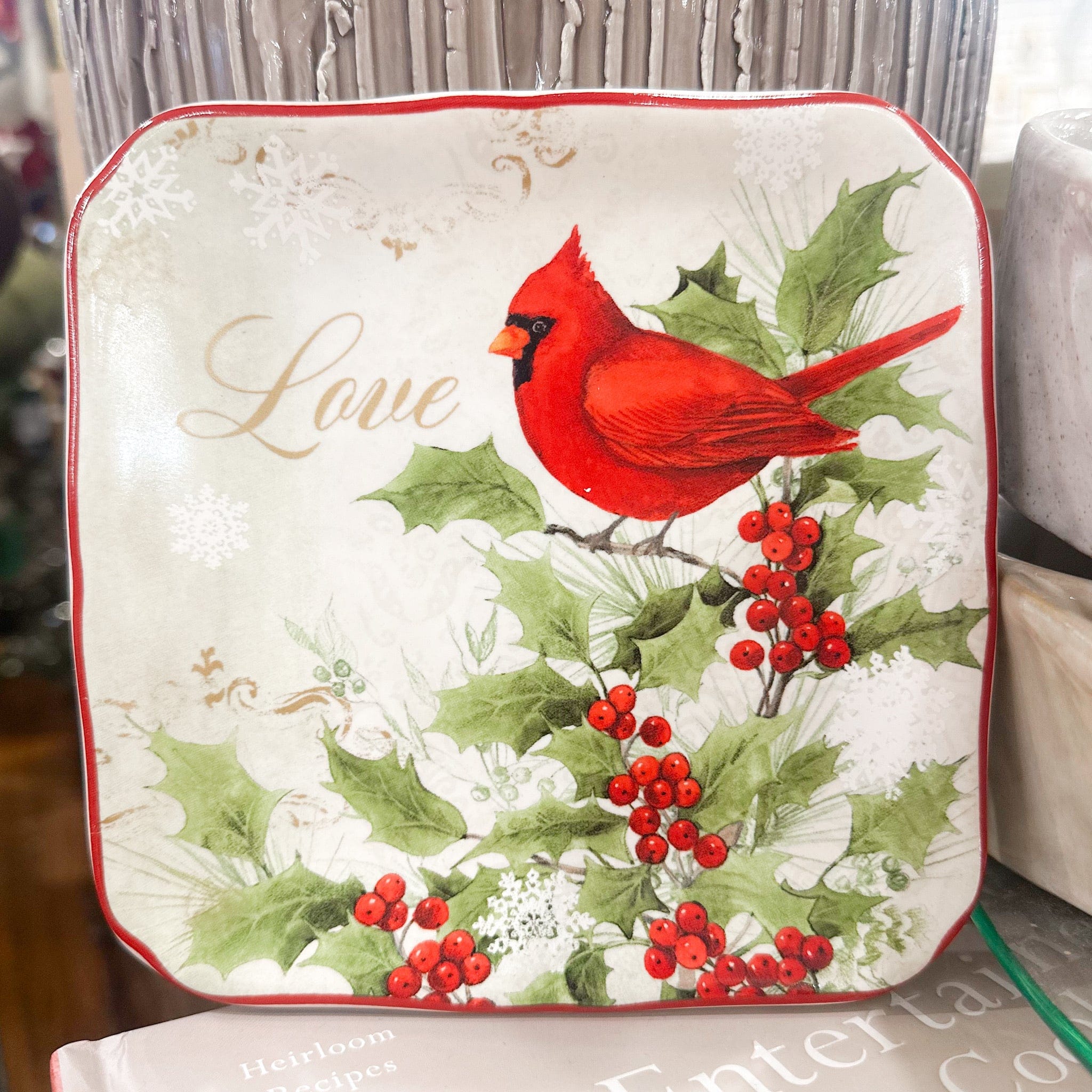 Certified International Winters Medley Christmas Canape Plate Round 6", 4 Available Styles - Little Miss Muffin Children & Home