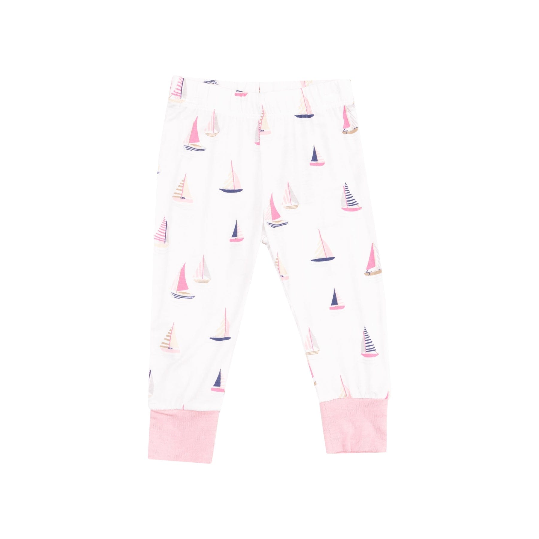 Angel Dear Angel Dear Sailboats Pink Short Sleeve Loungewear Set - Little Miss Muffin Children & Home