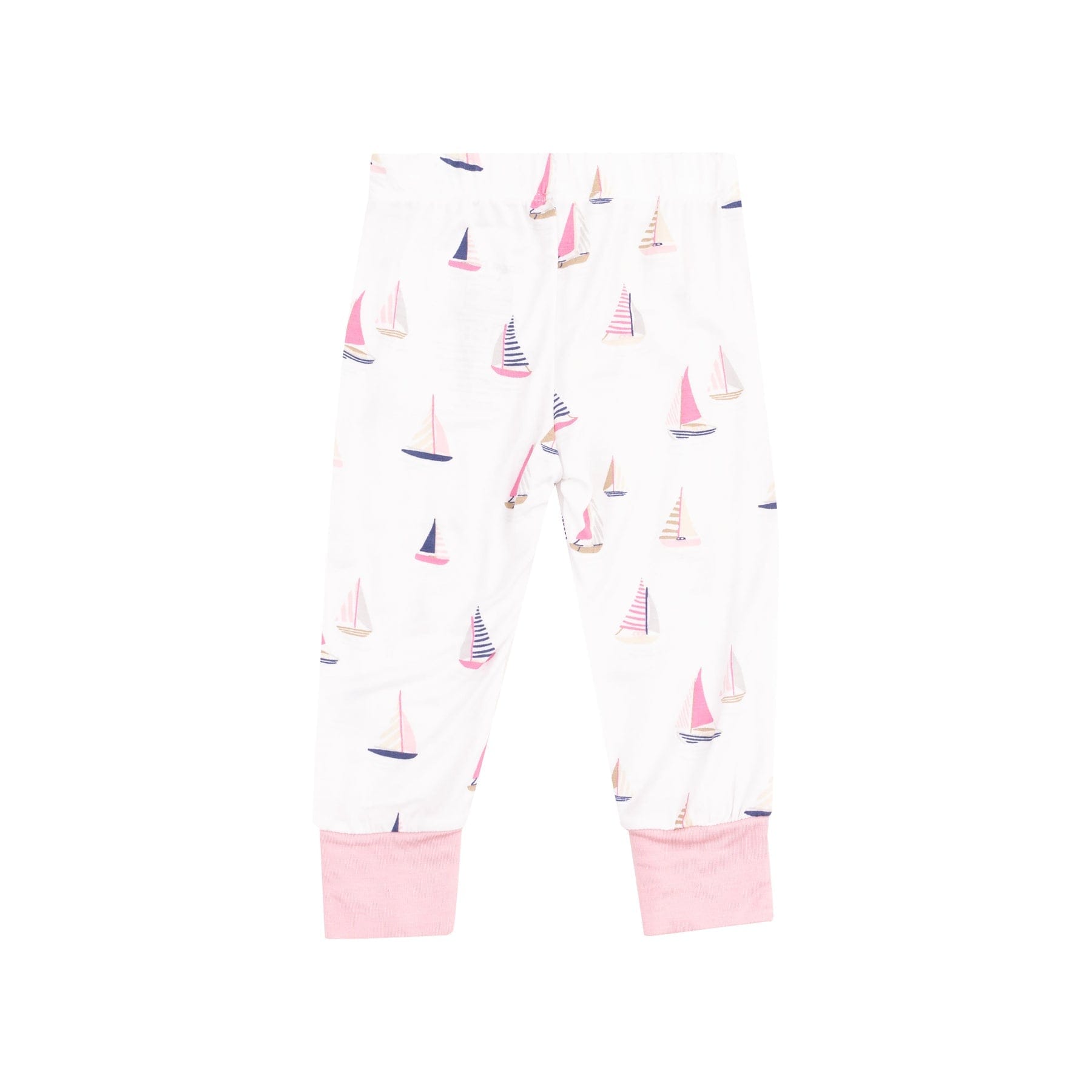 Angel Dear Angel Dear Sailboats Pink Short Sleeve Loungewear Set - Little Miss Muffin Children & Home