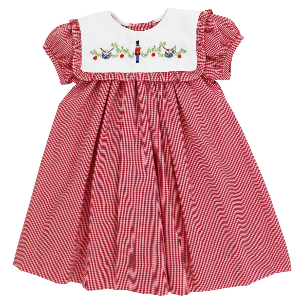 Nutcracker Classic Red Gingham Float Dress for toddler girls by Bailey Boys