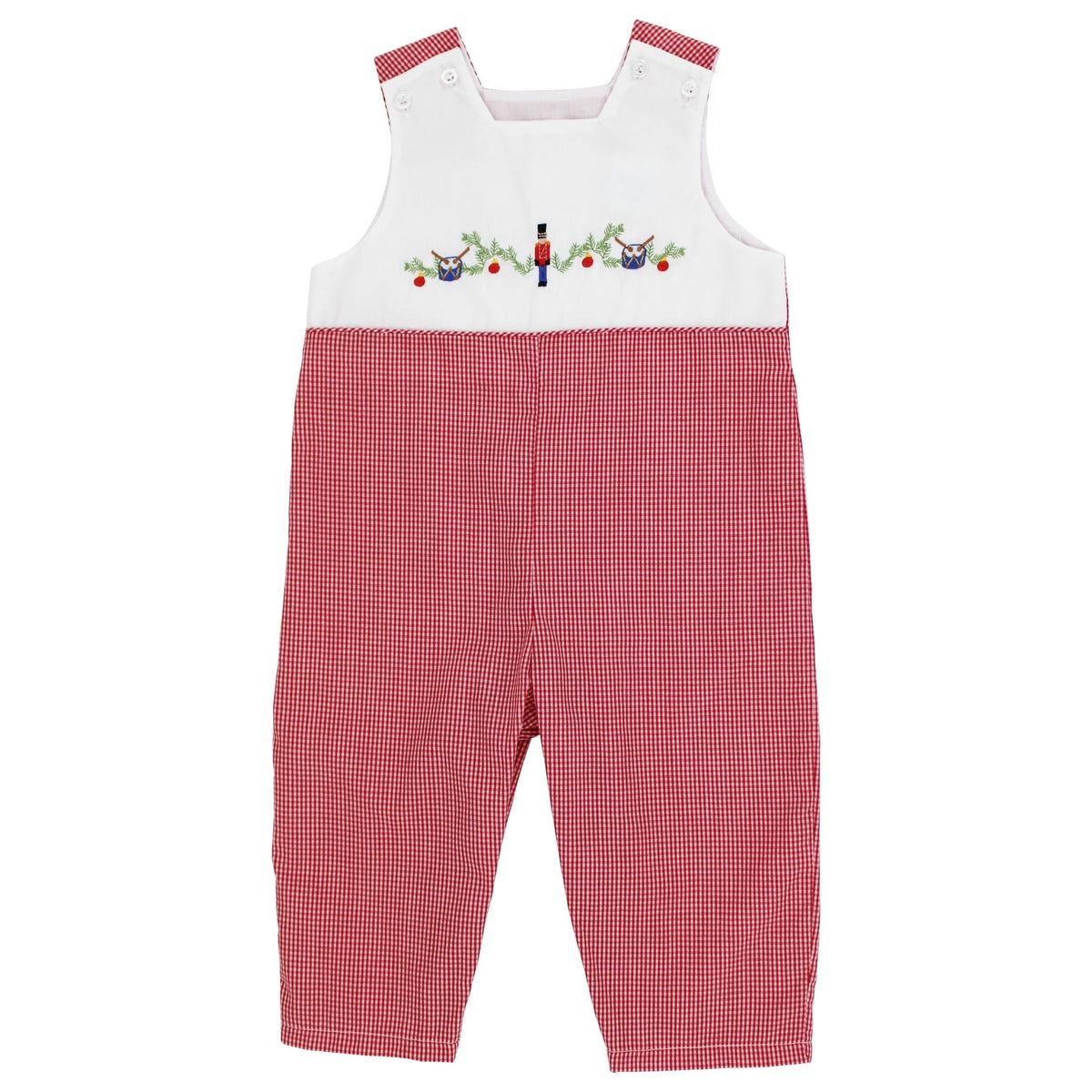 Nutcracker Classic Red Gingham John-John Long for toddler boys by Bailey Boys