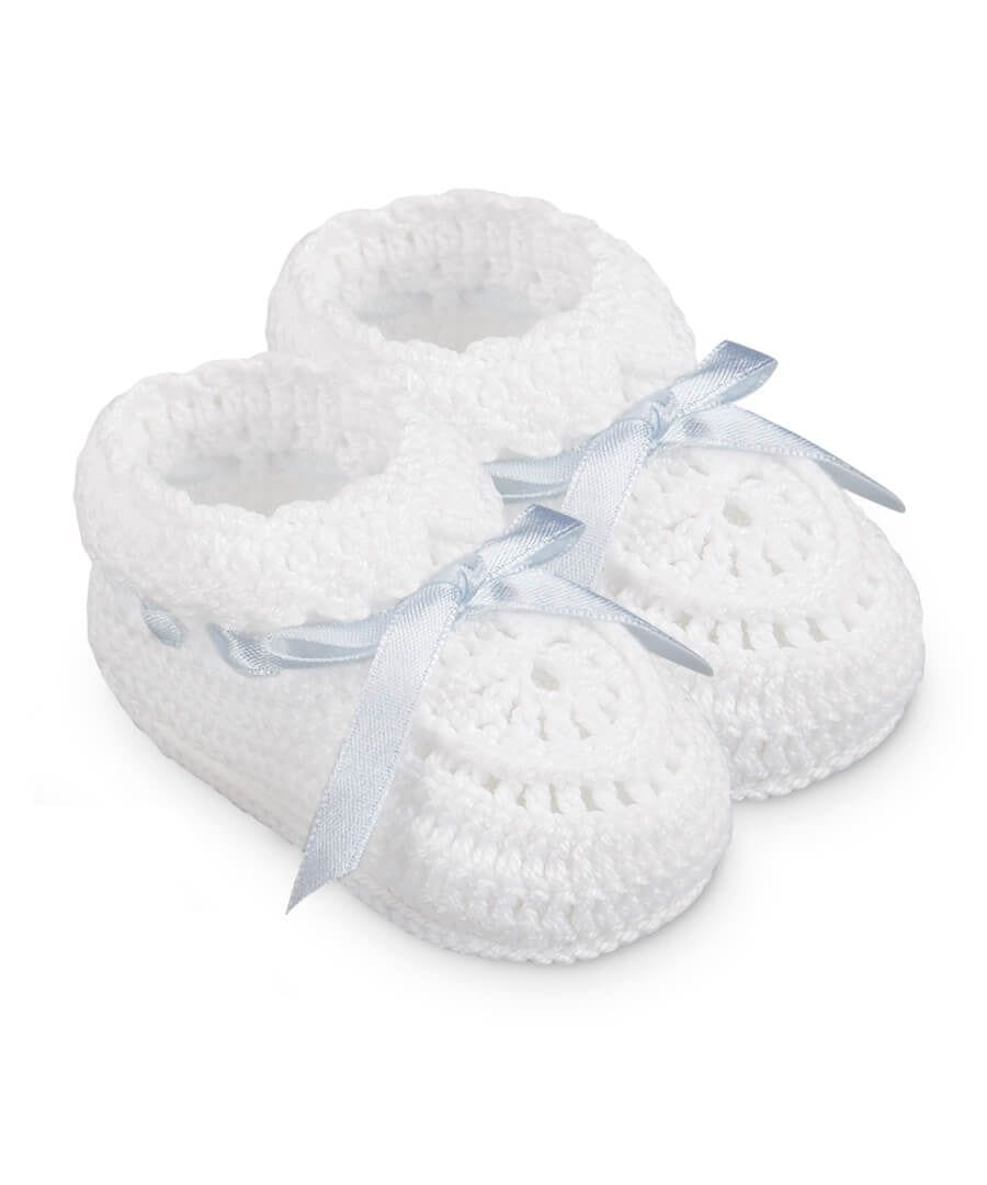 Jefferies Socks Hand Crochet Ribbon Bootie - Little Miss Muffin Children & Home