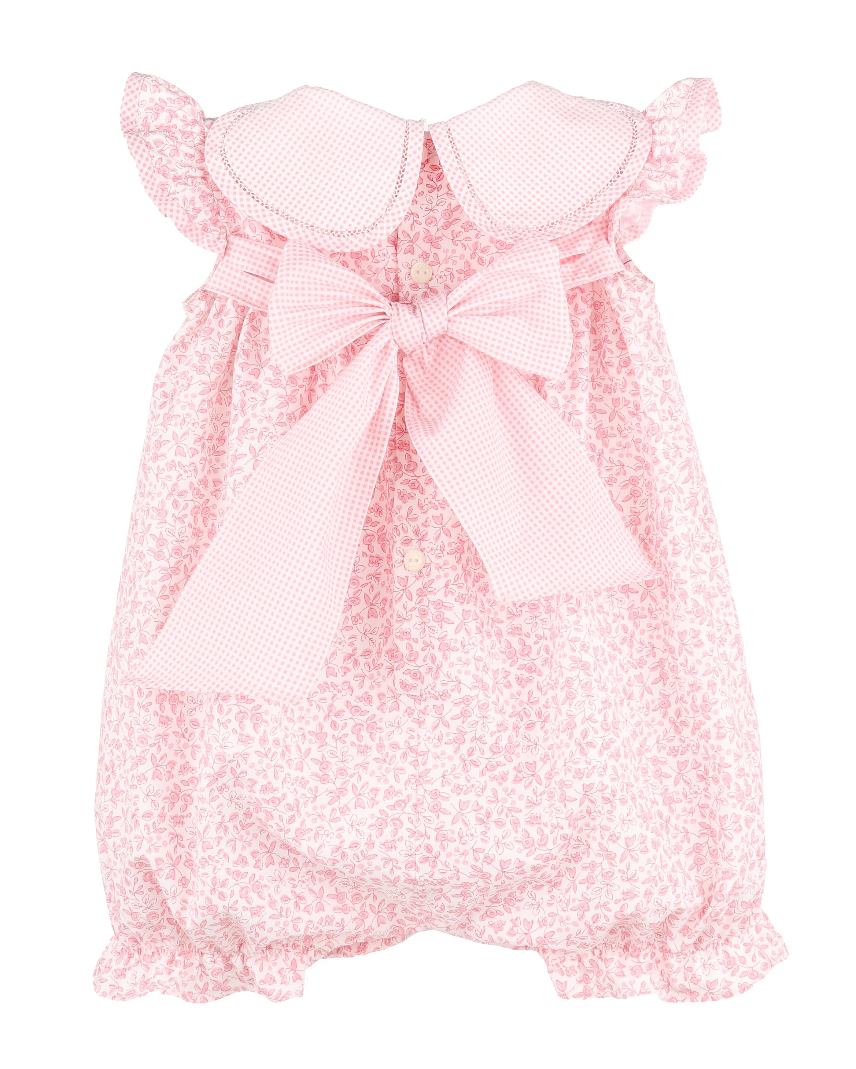 Casero & Associates Pink BB Blooms Petal Playsuit - Little Miss Muffin Children & Home