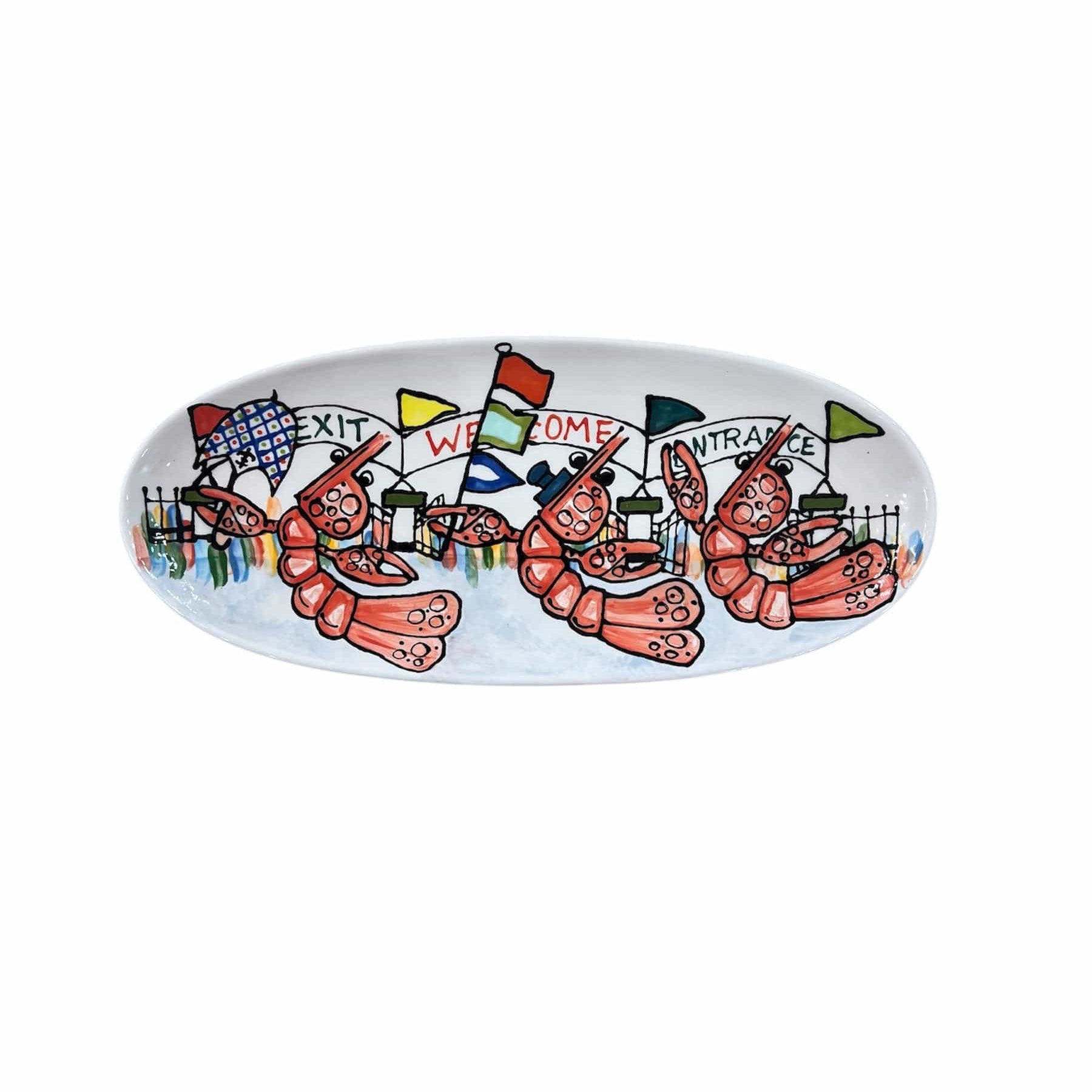 Jan Salzer Art Jan Salzer Jazz Fest Small French Bread Platter - Little Miss Muffin Children & Home