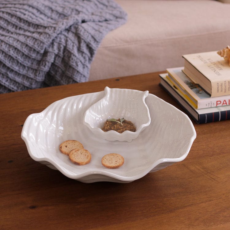 Beatriz Ball Vida Ocean Shell Chip & Dip - Little Miss Muffin Children & Home