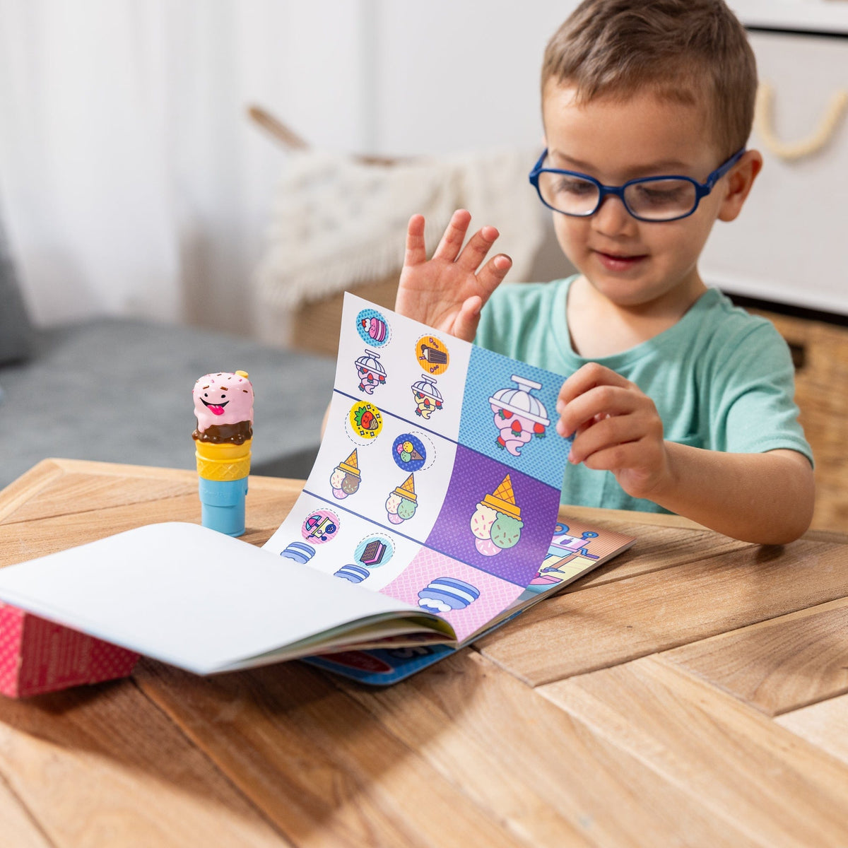 Melissa & Doug Melissa & Doug Sticker WOW! Activity Pad Set - Ice Cream - Little Miss Muffin Children & Home