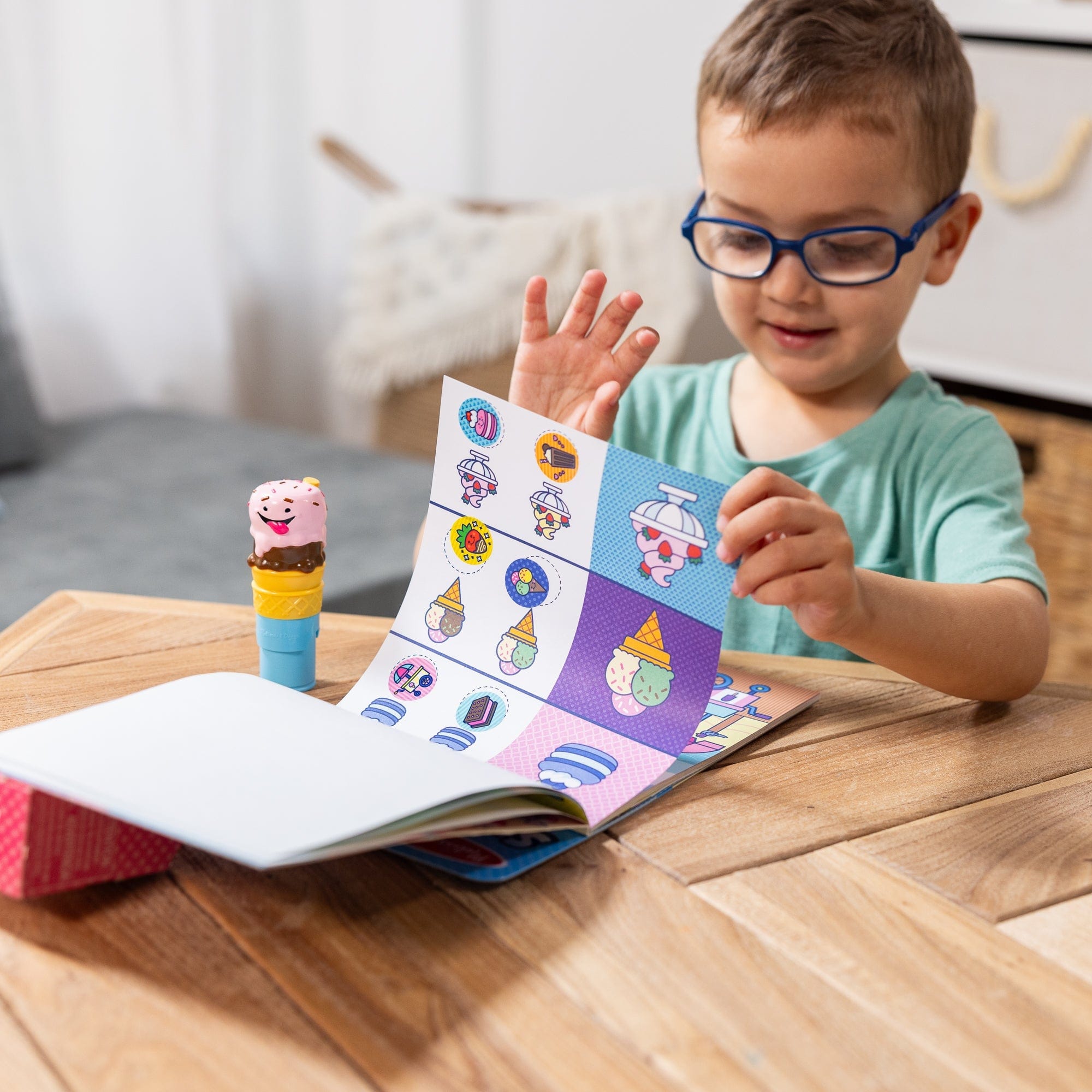 Melissa & Doug Melissa & Doug Sticker WOW! Activity Pad Set - Ice Cream - Little Miss Muffin Children & Home