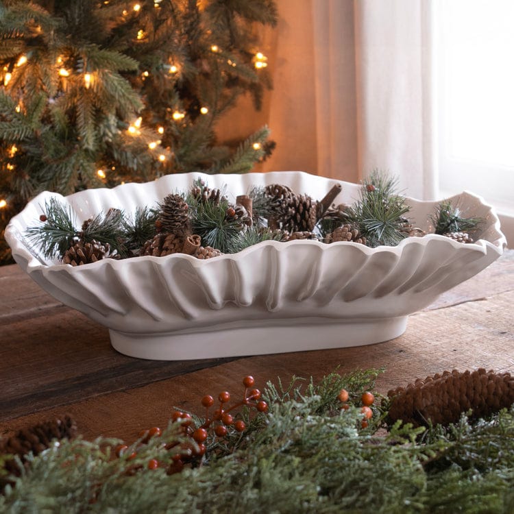 Beatriz Ball Beatriz Ball Vida Bloom XL Oval Bowl White - Little Miss Muffin Children & Home