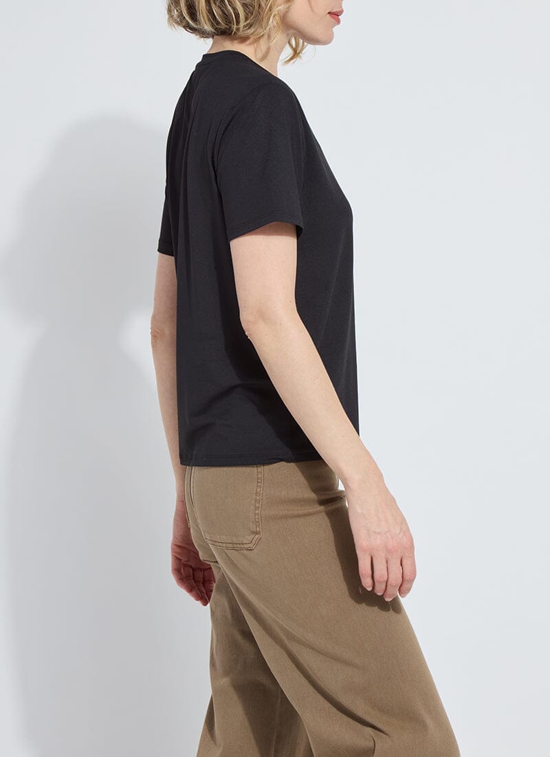 Lysse Lysse Perfect Box-Cut Short-Sleeve Tee in Black - Little Miss Muffin Children & Home