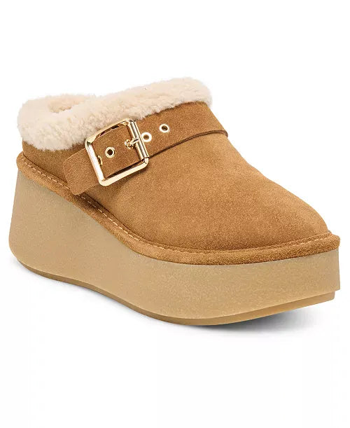 Dolce Vita Dolce Vita Oslo Plush Platform Slip-On Shoe – Light Brown Suede - Little Miss Muffin Children & Home