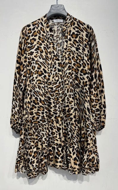 Loowie Loowie Silk Animal Print Billowy Short Dress - Little Miss Muffin Children & Home