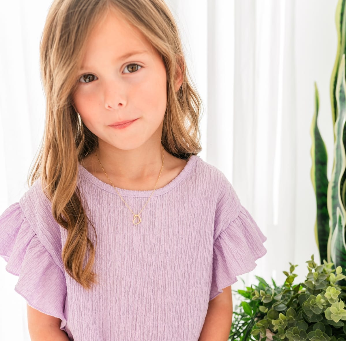 Cherished Moments Children’s 14K Gold-Plated Floating Heart 14" Necklace - Little Miss Muffin Children & Home