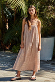 By Together By Together Striped Cami Maxi Dress in Brown - Little Miss Muffin Children & Home