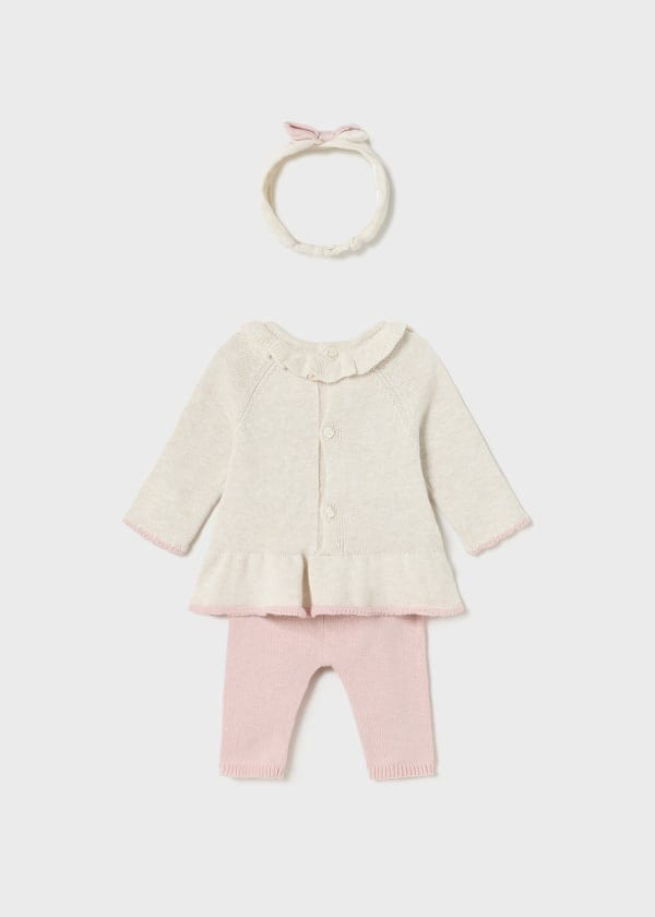 Mayoral Usa Inc Mayoral 3 Piece Knit Set with Headband - Little Miss Muffin Children & Home