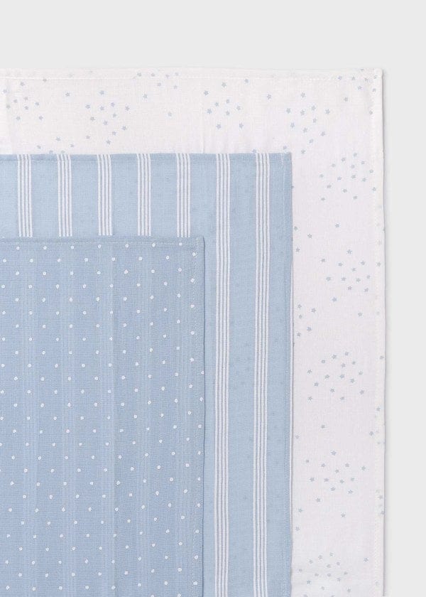Mayoral Usa Inc Mayoral 3-Piece Set of Gauze Muslin Baby Cloths - Little Miss Muffin Children & Home